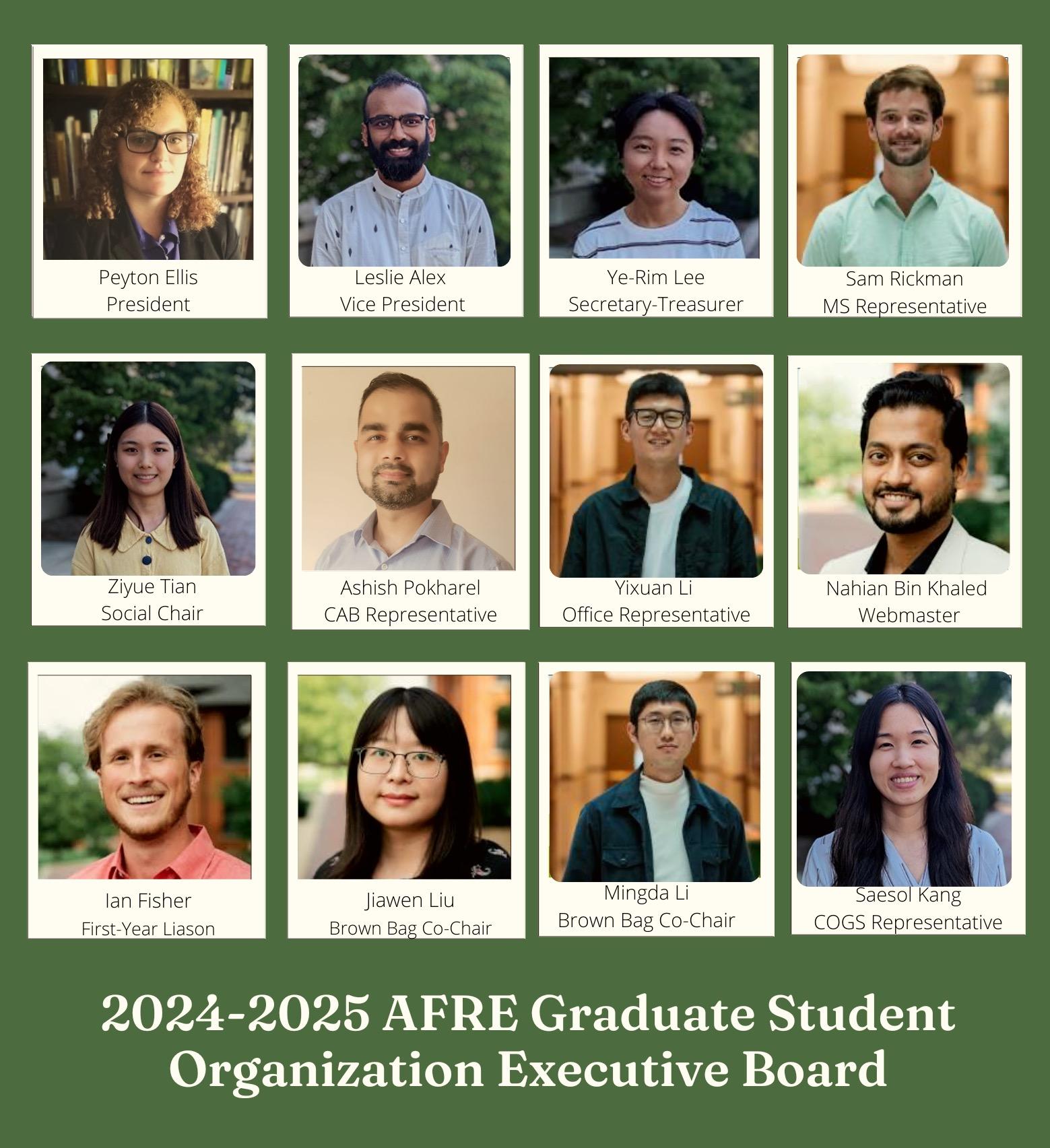 2024-2025 AFRE GSO Executive Board.jpeg